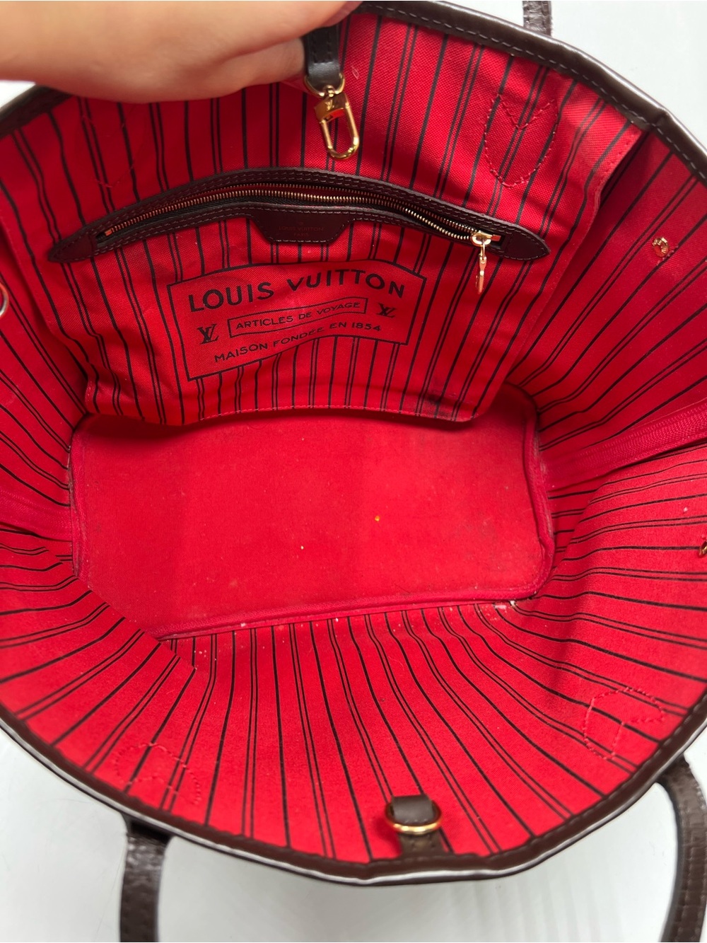 Louis Vuitton Neverfull Damier Ebene MM - Picture 6 of 13